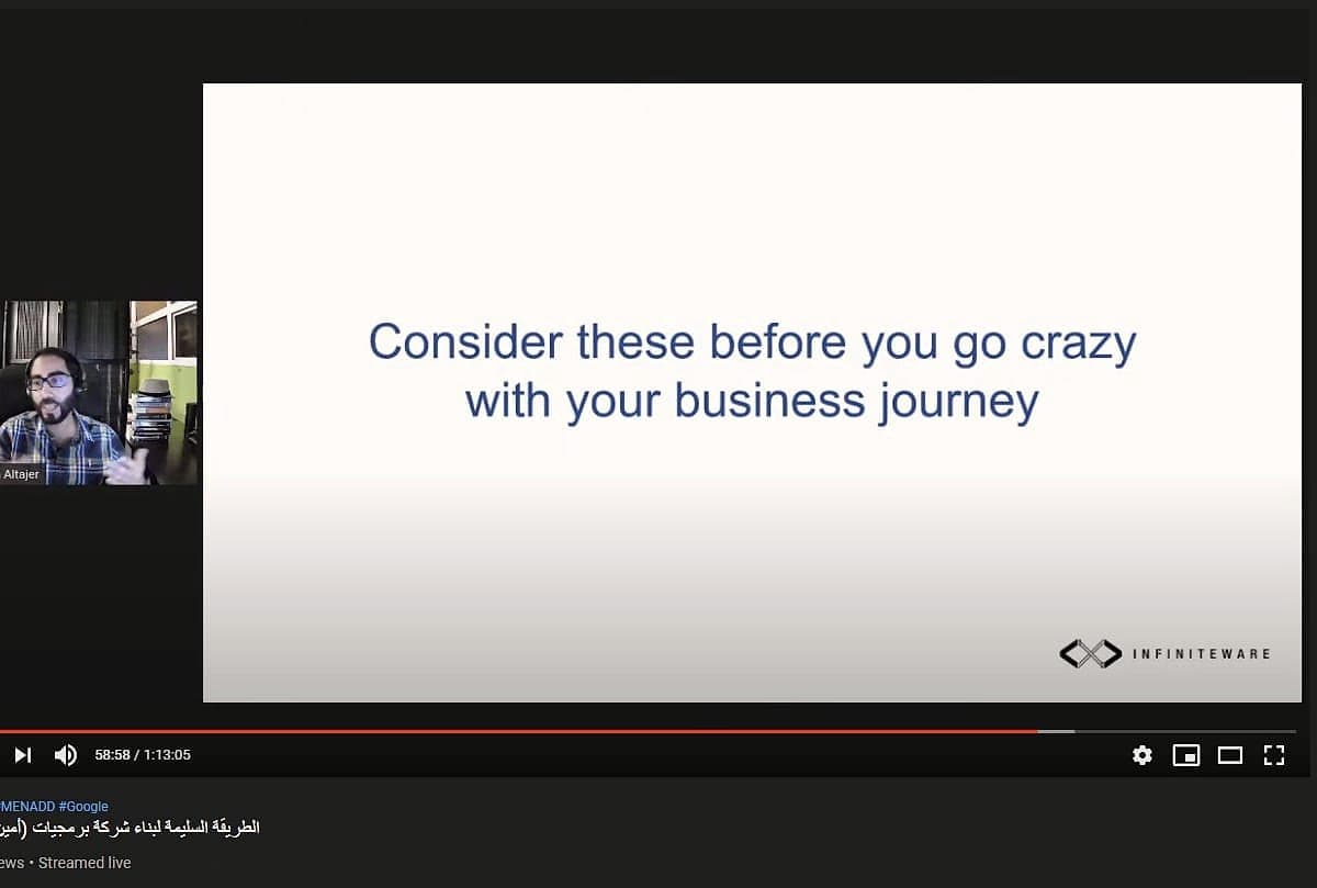 Building a software business the right way, Google MENA