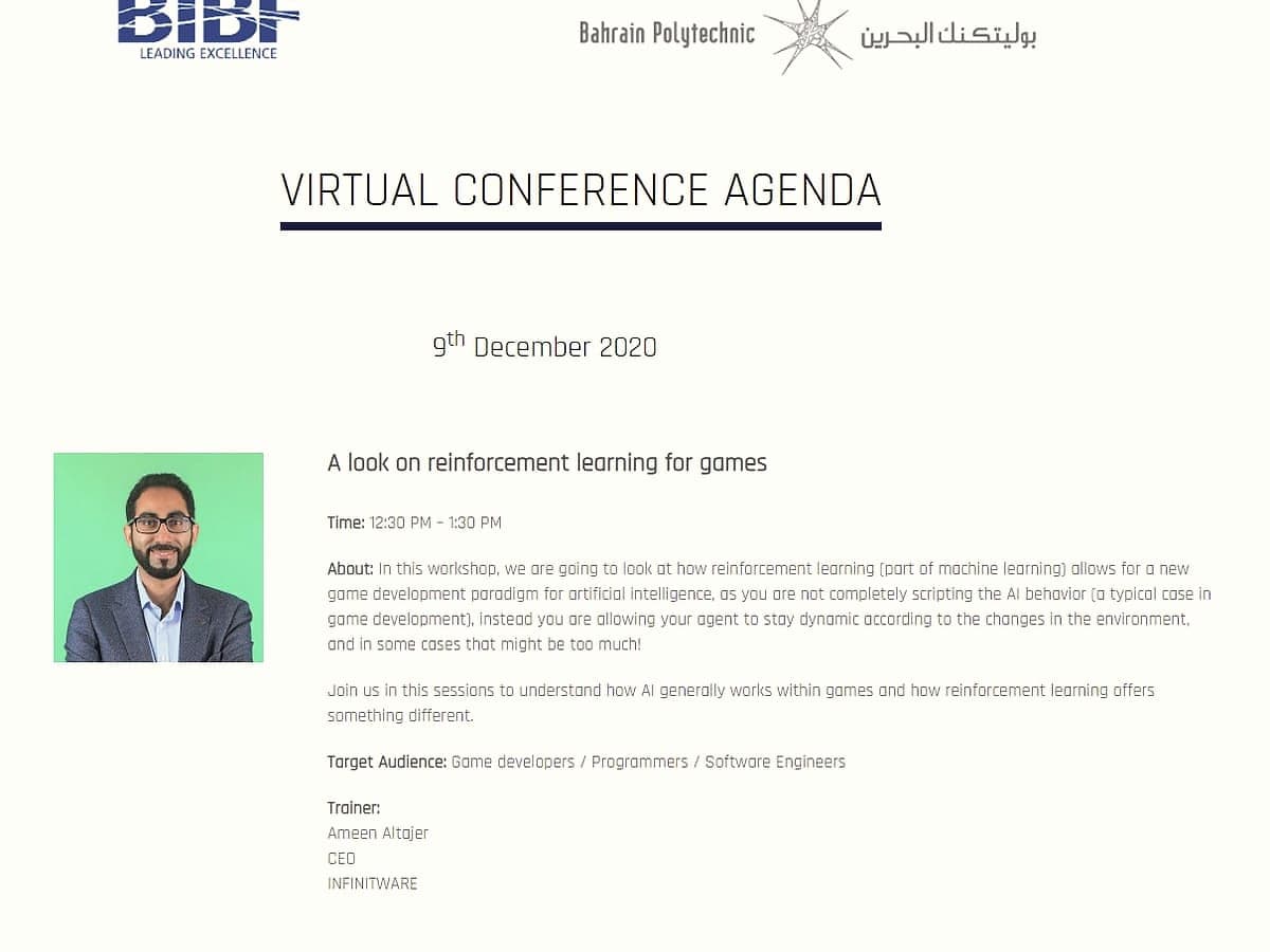 A look on reinforcement learning for games, AI for All